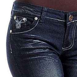 Stanzino Women's Dark Blue Denim Shorts