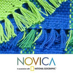 Set of 2 Cotton 'Salvador Sky' Placemats and Napkins (El Salvador)