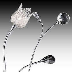 Artisan Lily Crystal Table Lamp