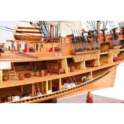 Old Modern Handicrafts 'HMS Endeavour' Open-Hull Model Ship