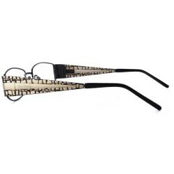 Kay Unger Women's K103 Black Mosaic Optical Frames