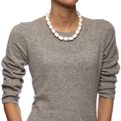 Pearlz Ocean Sterling Silver Howlite Nuggets Necklace