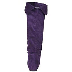 Story Women's 'Cookie' Purple Faux Suede Knee-high Boots