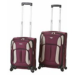 Rockland 2-piece Carry-on Spinner Upright Luggage Set