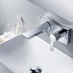 Kraus Sonus Wall-mounted Single Lever Basin Chrome Faucet 