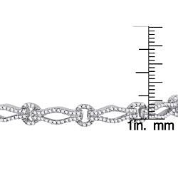 10k White Gold 1ct TDW Diamond Bracelet (H-I, I1-I2)