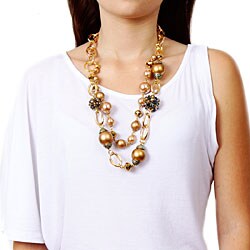 Nexte Jewelry Goldtone Faux Pearl Necklace