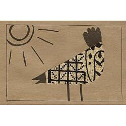 Global Handmade Hope Set of 4 Kitenge African Proverb Song Bird Cards (Kenya)