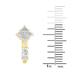 10k Yellow Gold 1/6ct TDW Diamond Fashion Earrings (J-K, I3)