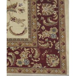 Primeval Ivory/ Red Oriental Rug (11'2 x 14'6)