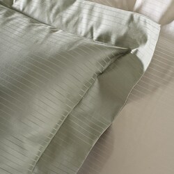 Egyptian Cotton 1000 Thread Count Striped Full/Queen Duvet Cover Set