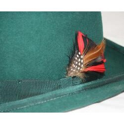 Ferrecci Men's Green Wool Bowler Hat