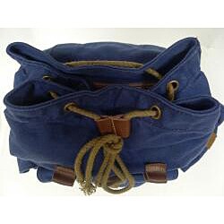 Blue 'Collegiate' 22-inch Cotton Canvas Backpack