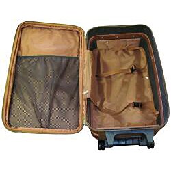 Amerileather Brown Leather 25-inch Expandable Wheeled Upright