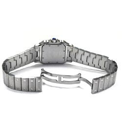 Pre-Owned Men's Cartier Santos Galbee Stainless Steel Watch