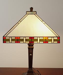 Tiffany-style Mission-style Table Lamp