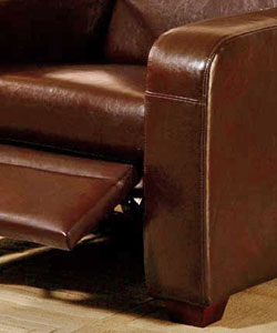 Chocolate Leather Recliner Chair