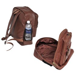 Amerileather Mid-sized Leather Backpack