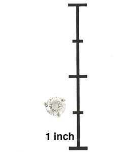 Platinum 1/4ct TDW Diamond Stud Earrings (F-G, I1)