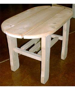 Adirondack Cedar Side Table
