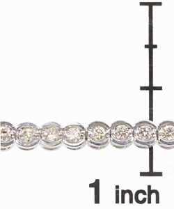14k White Gold 2ct TDW Diamond Tennis Bracelet (K, SI)