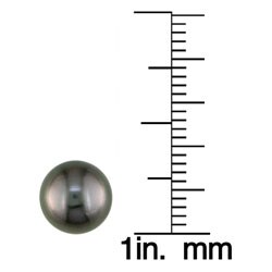 14k White Gold Tahitian Pearl Earrings (Case of 3)