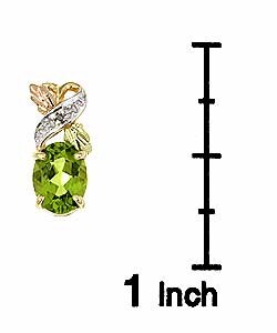Black Hills Gold Gemstone Diamond Earrings