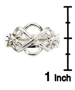 Sterling Silver 4-piece Puzzle Ring
