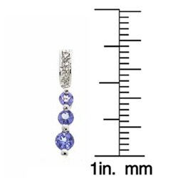 14k Gold .04ct TDW Diamond Tanzanite Pendant (I-J, I1-I2)