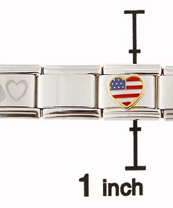 Stainless Steel Italian-style Steel Charm Bracelet