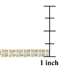 10kt Yellow Gold 1/2-ct Diamond Tennis Bracelet (J-K, I1-2)