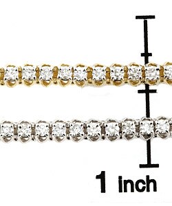 14k Gold 3ct TDW Diamond Lucida-look Bracelet (J, I3)