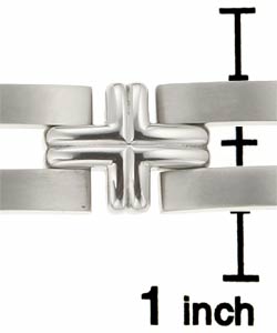 Men'sTitanium Dual-finish Bracelet