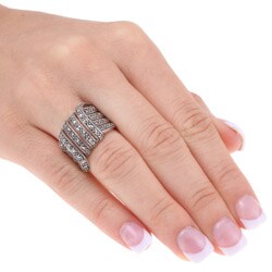 Sterling Silver and Marcasite Fashion Ring