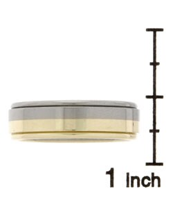 Men's 14k Gold and Titanium 7 mm Band