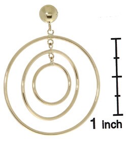14-kt. Gold Circle of Life Hoop Earrings
