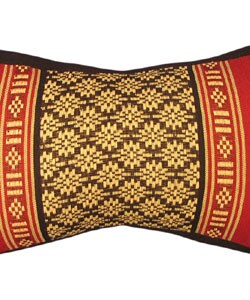 Hand-woven Silk and Cotton Pillow