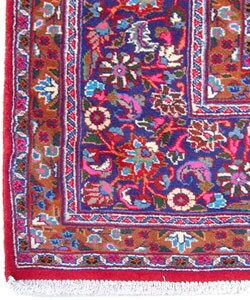 Iranian Mashad Hand-knotted Rug (9'7 x 12'10)
