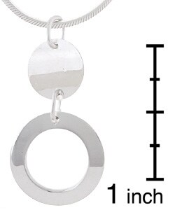 Sterling Silver Italian Circles Pendant
