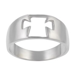 Sterling Silver Cut-out Cross Ring
