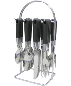 Galleria 24-piece Flatware Set with Wire Caddy