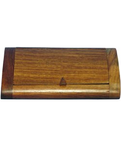 Burl Wood Business Card Holder
