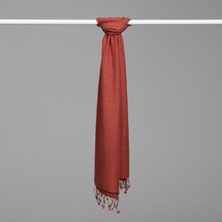 Himalaya Trading Co. Apple Red Pashmina/ Silk Shawl