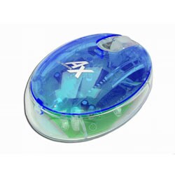 UFO Flashing Blue Optical Mouse