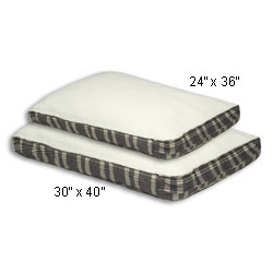 Hill & Dale Green Plaid 24 x 36 in. Sherpa Pet Bed