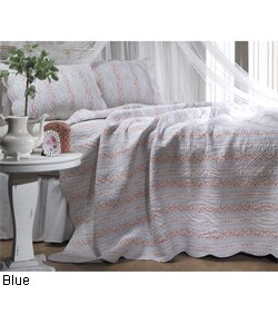Trellis Yellow Full/ Queen-size Quilt Set