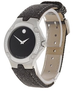 Movado Sports Edition Black Dial Diamond Watch