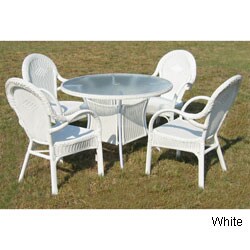 Steel/ Resin 5-piece Outdoor Dining Set
