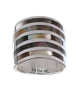 Sterling Silver Mother of Pearl Ring