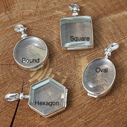 Sterling Silver and Glass Picture Locket (Mexico)